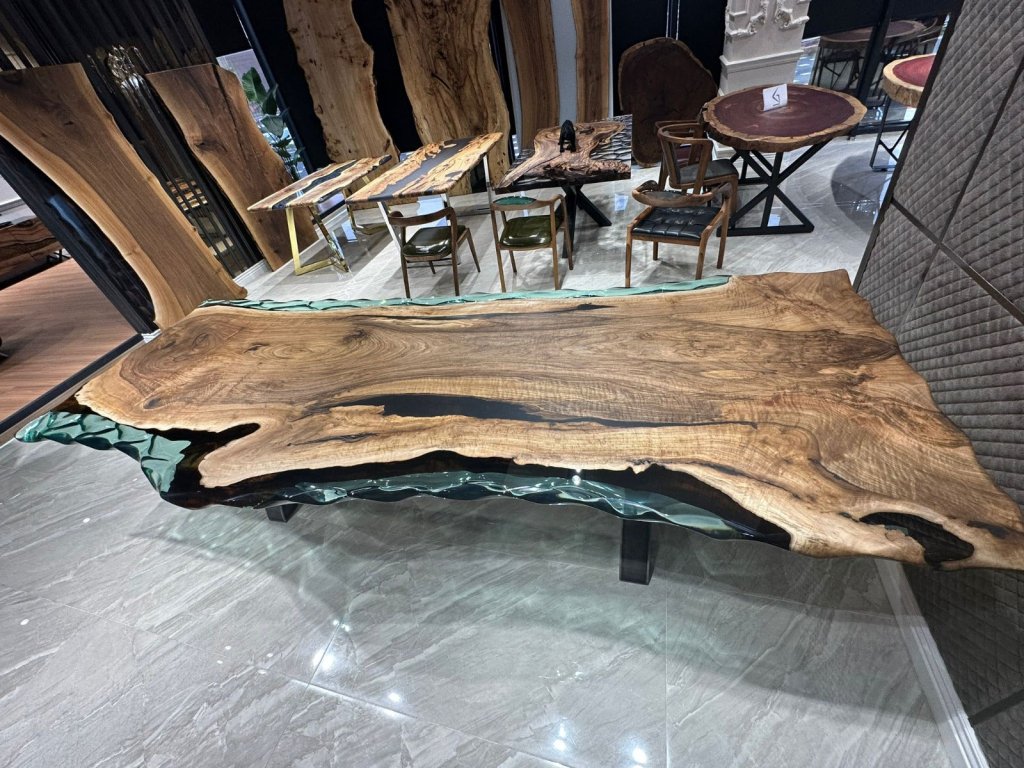 Ancient Crystal Clear Epoxy Conference Table Meeting Table Office Table Living Room Table Dining Table Coffee Table Bar Counter Table Hallway Table Home Decor - resinhomefurniture