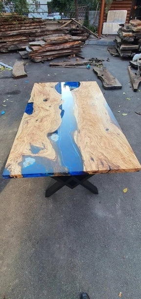 Beautiful Visionary Aquatic Epoxy Resin Dining Tale Coffee Table Kitchen Table Center Table Living Room Table Conference Table Patio Table End/Side Table Home Decor - resinhomefurniture