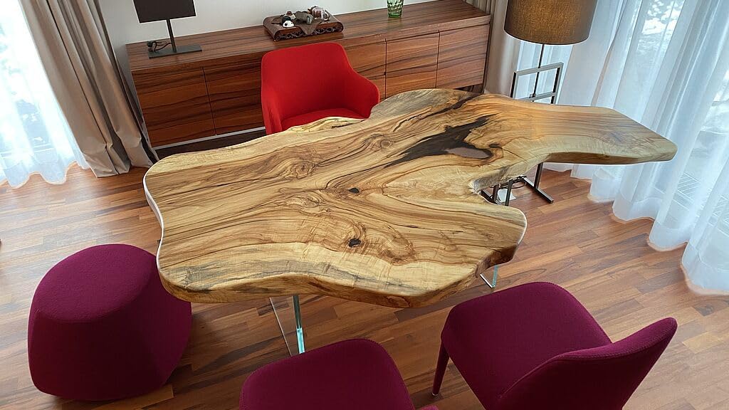 Custom Made Classic Live Edge Table Wooden Dining Table Resin Coffee Table End/Side Table Epoxy Table Bar Counter Living Room Table Side/End Table Home Décor - resinhomefurniture