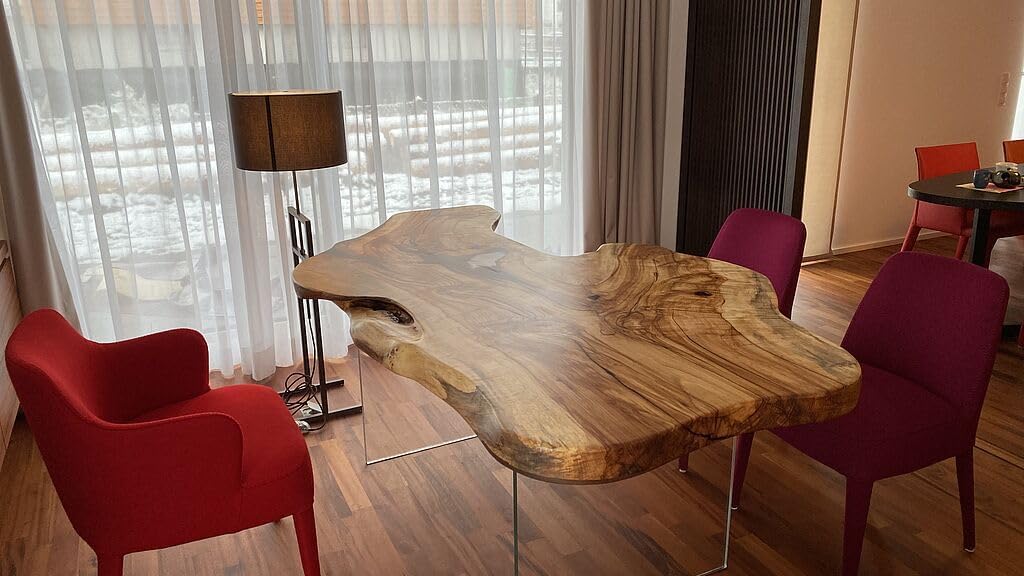 Custom Made Classic Live Edge Table Wooden Dining Table Resin Coffee Table End/Side Table Epoxy Table Bar Counter Living Room Table Side/End Table Home Décor - resinhomefurniture