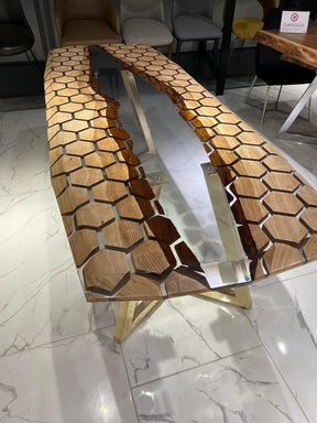 Custom Made Clear Resin Table Epoxy Dining Table Coffee Table End Table Bar Counter Top Living Room Table Wall Art Wooden Table Home D?cor - resinhomefurniture