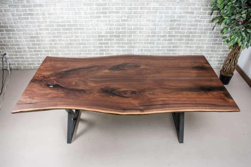 Custom Made Live Edge Large Indoor Dining Table Epoxy Coffee Table Living Room Table For 2, 4, 6, 8 Table Top End Table Bar Counter Top - resinhomefurniture