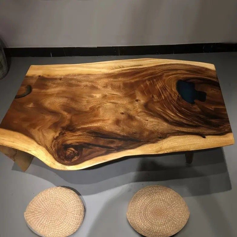 Custom Made Live Edge Table Top Wooden Dinning Table Side/End Table Top Coffee Table Bar Counter Living Room Table Home D?cor - resinhomefurniture