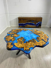 Custom Made Realistic Ocean Look Round Table Top Dinning Table Coffee Table Side/End Table Top Living Room Table Bar Counter Home D?cor - resinhomefurniture