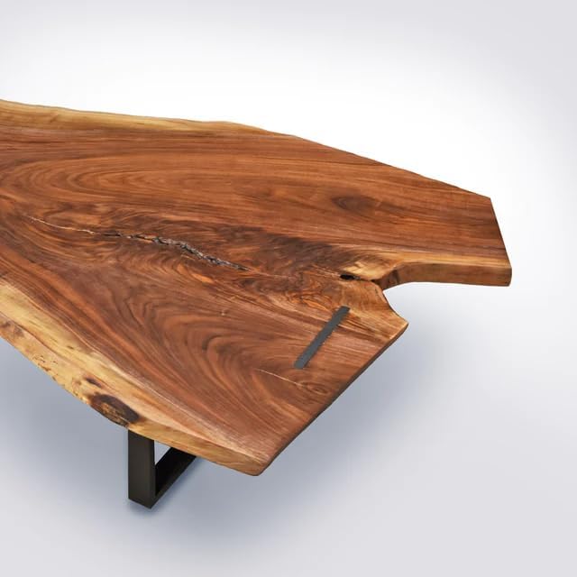 Custom Natural Wood Live Edge Dining Table Wooden Dining Table Coffee Table Bar Counter Living Room Table Wall Art Side/End Table Conference Table Home Décor - resinhomefurniture