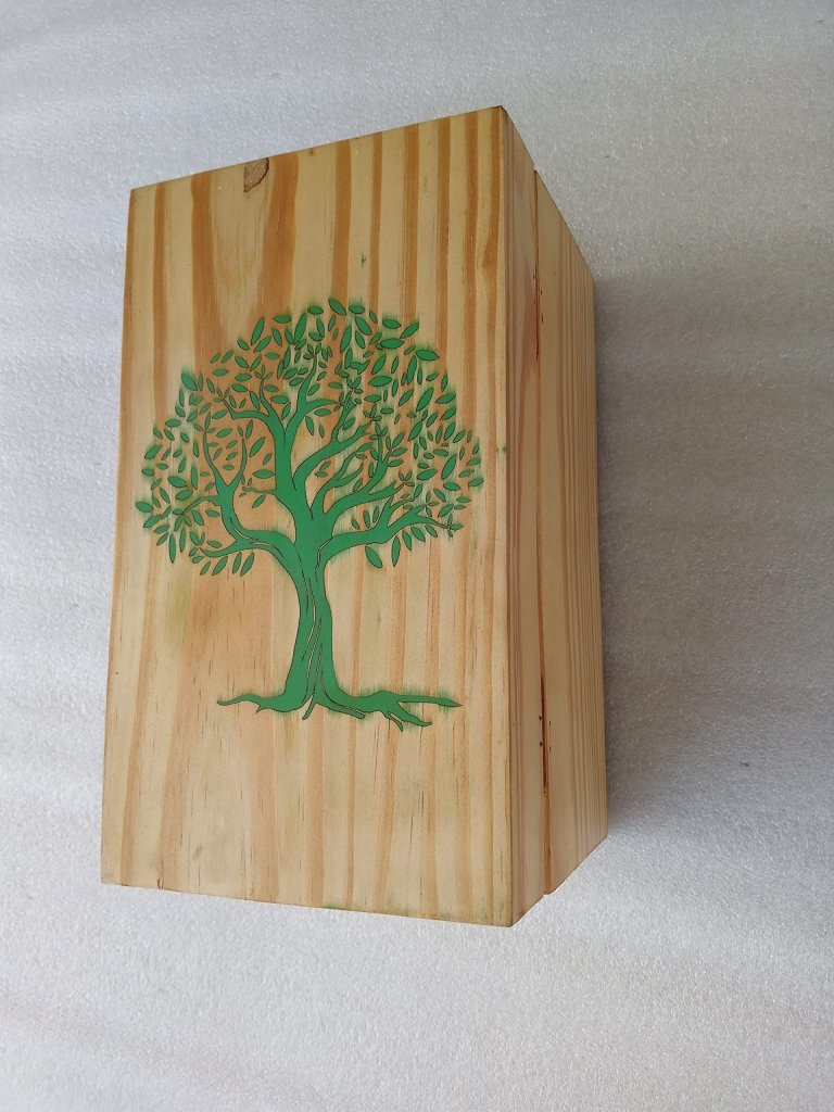 Customizable Resin Adult Urns Or Pet Cremation Urns Human Ashes Decorative Wooden Urns for Ashe Burial Funeral Urns (Light Wood) - resinhomefurniture