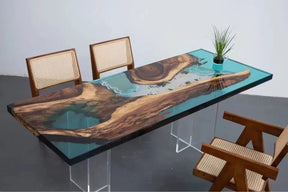 Customized Large Epoxy Table, Island Beach Look, Dining Table for 2, 4, 6, 8, Living Room Table Epoxy Coffee Table Top, Resin Bar Counter - resinhomefurniture