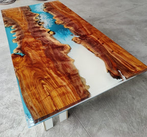 Customized Large Epoxy Table, Multi Resin Look, Dining Table for 2, 4, 6, 8, Living Room Table Epoxy Coffee Table Top, Resin Bar Counter - resinhomefurniture