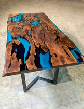 Customized Large Epoxy Table, Ocean Look Epoxy, Dining Table for 2, 4, 6, 8, Living Room Table Epoxy Coffee Table Top, Resin Bar Counter - resinhomefurniture