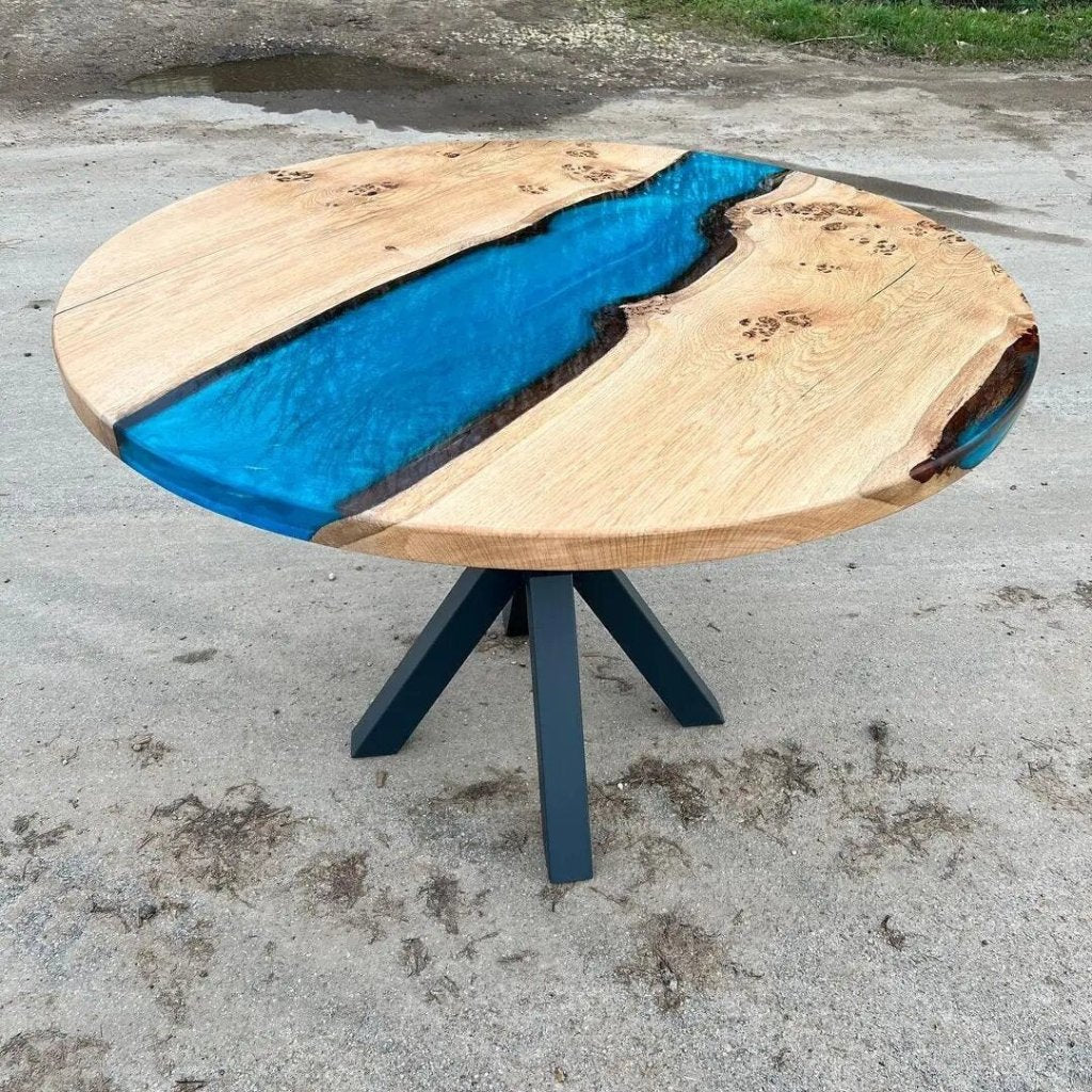 Customized Large EPOXY Table, Resin Dining Table for 2, 4, 6, 8 River Table Top, Wood Epoxy Coffee Table Top, Living Room Table - resinhomefurniture