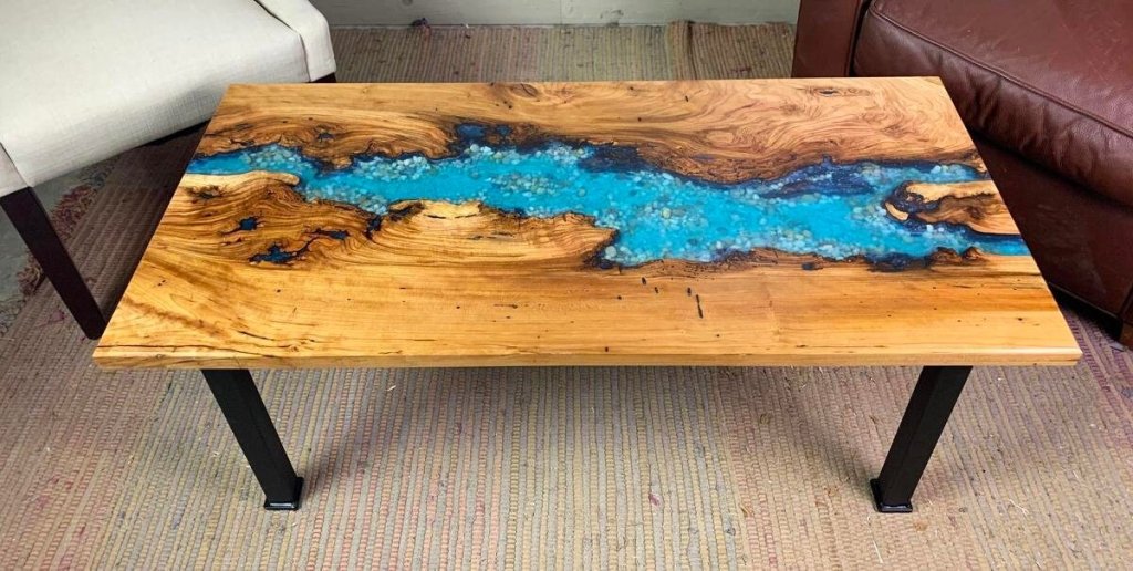 Customized Large Epoxy Table, River With Stone, Dining Table for 2, 4, 6, 8, Living Room Table Epoxy Coffee Table Top, Resin Bar Counter - resinhomefurniture