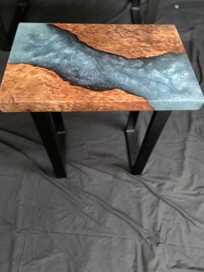 Customized Large Epoxy Table, Unique Grey Resin, Dining Table for 2, 4, 6, 8, Living Room Table Epoxy Coffee Table Top, Resin Bar Counter - resinhomefurniture