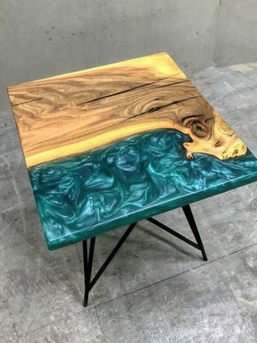 Customized Large Epoxy Table, Unique River Wave, Dining Table for 2, 4, 6, 8, Living Room Table Epoxy Coffee Table Top, Resin Bar Counter - resinhomefurniture