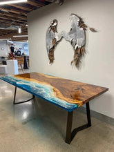 Customized Large Epoxy Table, Wooden Beach Look, Dining Table for 2, 4, 6, 8, Living Room Table Epoxy Coffee Table Top, Resin Bar Counter - resinhomefurniture