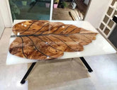 Customized White Epoxy Table, Dining Table, Wood Resin Table, Coffee Table, River Sofa Table, Handcrafted Table, Home Interior Furniture - resinhomefurniture