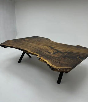 Natural Wood Live Edge Indoor Dining Table Epoxy Coffee Table Living Room Table Live Edge Table Top Bar Counter Home Décor End Table Patio Table - resinhomefurniture