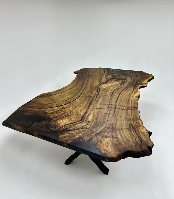 Natural Wood Live Edge Indoor Dining Table Epoxy Coffee Table Living Room Table Live Edge Table Top Bar Counter Home Décor End Table Patio Table - resinhomefurniture