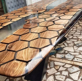 Personalized EPOXY Table, Resin Dining Table for 2, 4, 6, 8 River Dining Table Top, Wood Epoxy Coffee Table Top, Living Room Table - resinhomefurniture