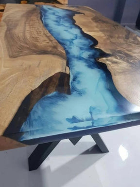 Personalized Large EPOXY Fully Customised Thick Resin River Dining Table Top for 2, 4, 6, 8,Epoxy Coffee Table Top, Living Room Table Top - resinhomefurniture