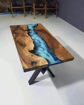 Personalized Large EPOXY Fully Customised Thick Resin River Dining Table Top for 2, 4, 6, 8,Epoxy Coffee Table Top, Living Room Table Top - resinhomefurniture