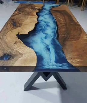 Personalized Large EPOXY Fully Customised Thick Resin River Dining Table Top for 2, 4, 6, 8,Epoxy Coffee Table Top, Living Room Table Top - resinhomefurniture