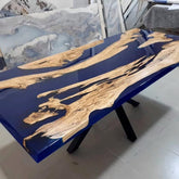 Personalized LARGE EPOXY TABLE, Resin Dining Table For 2 , 4 , 6, 8 River Dining Table Top, Wood Epoxy Coffee Table Top, Living Room Table - resinhomefurniture