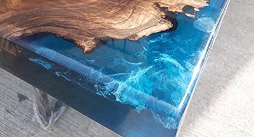 Personalized LARGE EPOXY TABLE, Resin Dining Table For 2 , 4 , 6, 8 River Dining Table Top, Wood Epoxy Coffee Table Top, Living Room Table Top - resinhomefurniture