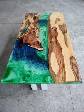 Rainbow Epoxy Resin Dining Table Coffee Table Living Room Table Center Table Patio Table Console Table Kitchen Table End/Side Table Living Room Table Home Décor - resinhomefurniture