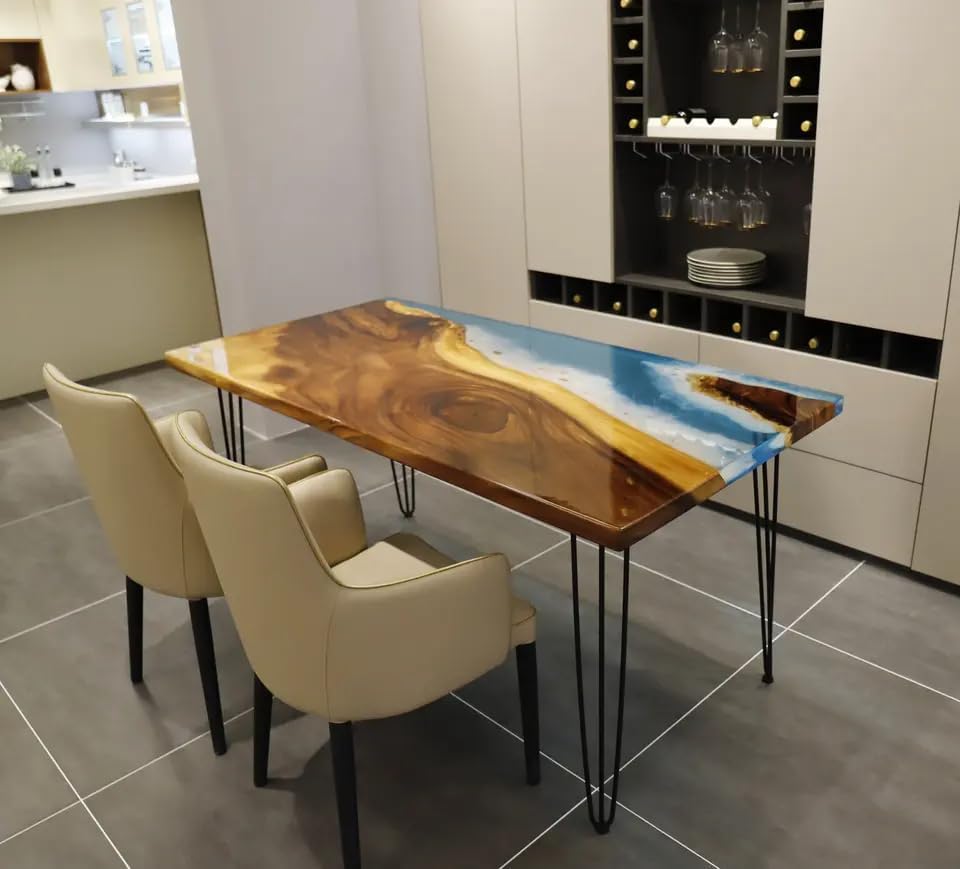 River Table Epoxy Dining Table Resin Coffee Table Ocean Table Living Room Table Epoxy Table Top Home Décor Patio Table Conference Table Bar Counter - resinhomefurniture