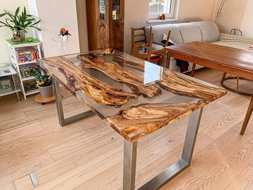 Special Transparent Clear Epoxy Resin Dining Table Coffee Table Patio Table Kitchen Table Console Table Living Room Table Centre Table Bae Counter Table Home Décor - resinhomefurniture