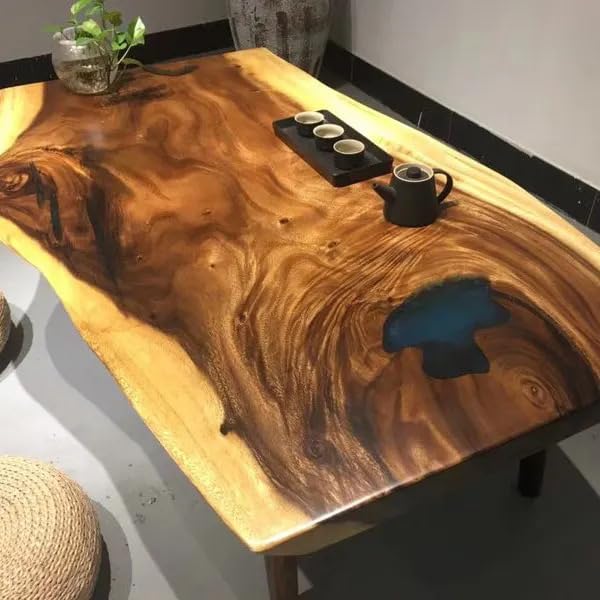 TUZECH Custom Made Live Egde Table Wooden Dinning Table Coffe Table Live Room Table Side/End Table Bar Counter Home Decor - resinhomefurniture