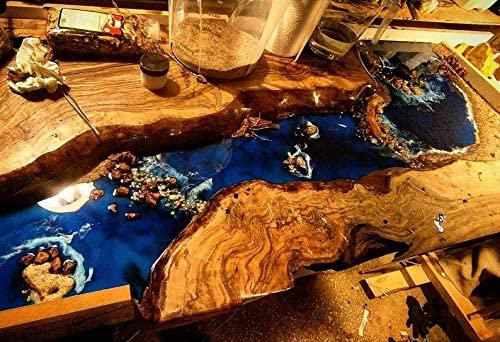 TUZECH Epoxy Resin Realistic River Table, Epoxy Resin River Table, Epoxy Resin River Dining Table, Ocean Table, Epoxy Resin Ocean Table, Ocean - resinhomefurniture