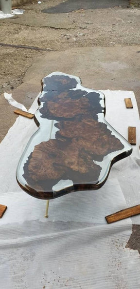 Tuzech Epoxy Table Top Fully Customized Thick Resin River Table Indoor Outdoor Coffee Table Top - resinhomefurniture