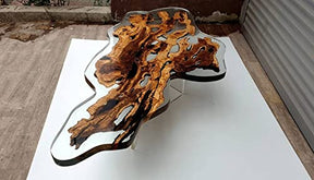 Tuzech Epoxy Table Top Fully Customized Thick Resin River Table Indoor Outdoor Coffee Table Top - resinhomefurniture