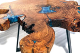 TUZECH Unique Live Edge Indoor Coffee Table Epoxy Resin Coffee Table Living Room Table Epoxy Table Top Side/End Table Home Décor Patio Table Wall Art - resinhomefurniture