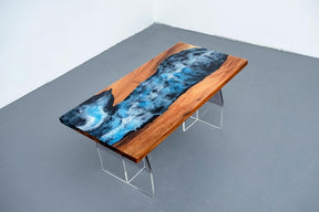 unique - attractive - navy - blue - ocean - deep - turbulent - flow - epoxy - dining - table - resin - table - coastal - table - dining - table - coffee - table - side - end - table - patio - table - home - decor - resinhomefurniture