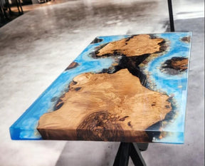 unique - blue - island - look - epoxy - resin - dining - table - coffee - table - end - table - wooden - table - living - room - table - bar - counter - home - decor - side - table - top - resinhomefurniture