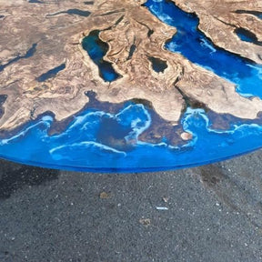 Unique Blue River Epoxy Resin Dining Table Coffee Table Living Room Table Console Table Patio Table Bar Counter Table End/Side Table Kitchen Table Home Décor - resinhomefurniture