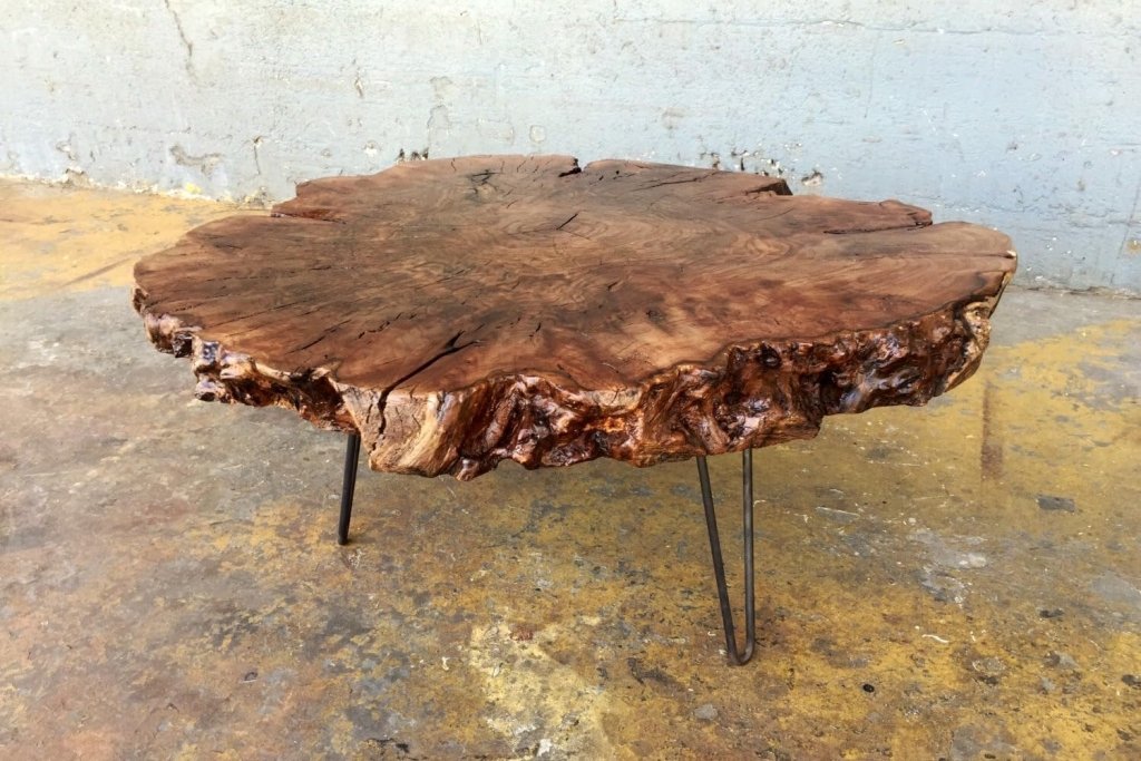 Unique Live Edge Crosscuts Epoxy Resin Coffee Table Living Room Table Console Table Study Table Hallway Table Central Table End/Side Table - resinhomefurniture