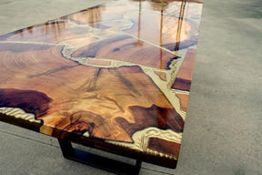 Unparalleled Gold Epoxy Resin Dining Table Coffee Table Conference Table Living Room Table Kitchen Table End/Side Table Patio Table Bar Counter Table Home Décor - resinhomefurniture