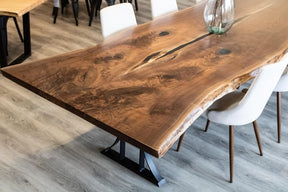 Voyageur Acacia Wood Live Edge Dining Table Coffee Table Living Room Table Center Table Patio Table Console Table Kitchen Table End Table Side Table Home Décor - resinhomefurniture